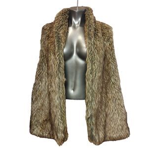 Womens Faux Fur Soft Retro Style Boho Chic Whimsy Elegant Modern KJordan 3X Vest